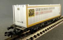 Fleischmann 8241 Ech N Db Wagon Plat Porte Conteneur Container Service Uk Suisse 2 Essieux Lbs (BTmms) 21 80 411 7 882-1 Neuf Bo