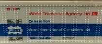 Fleischmann 8242 Ech N Db Wagon Plat Porte Conteneur World Transport Agency Ltd 2 Essieux Lbs (BTmms) 21 80 411 7 882-1 Neuf Boi