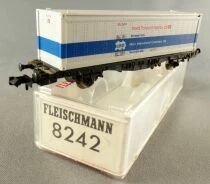 Fleischmann 8242 N Scale Db Container ́World Transport Agency Ltd Wagon 2 Axles Lbs (BTmms) 21 80 411 7 882-1 Mint in Box