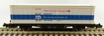Fleischmann 8242 N Scale Db Container ́World Transport Agency Ltd Wagon 2 Axles Lbs (BTmms) 21 80 411 7 882-1 Mint in Box