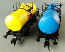 Fleischmann 825430 Ho Db Shell + Aral Tank Wagons 2 Axles Era III Mint in Box