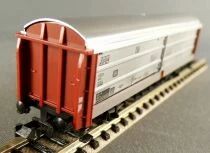 Fleischmann 8335 Ech N Db Wagon Parois Coulissantes 2 Essieux Hbis 299 Klmmgs 299 21 80 211 6 998-0 Argent/Marron Neuf Boite