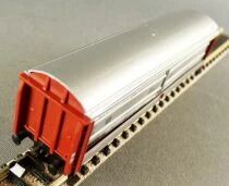 Fleischmann 8335 Ech N Db Wagon Parois Coulissantes 2 Essieux Hbis 299 Klmmgs 299 21 80 211 6 998-0 Argent/Marron Neuf Boite