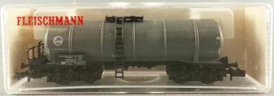 Fleischmann 8480 N Scale Db Eva Tank Wagon with Bogies 21 80 077 4 374-5 [P] Grey Mint in Box