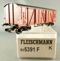 Fleischmann 935391 F Ho Sncf Wagon Couvert &agrave; Bogies Lyw 412016 Epoque III Neuf Boite