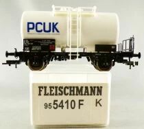 Fleischmann 955410 F Ho Sncf Wagon Citerne PCUK 2 Essieux Blanc 23 87 736 5 011-0 Neuf Boite