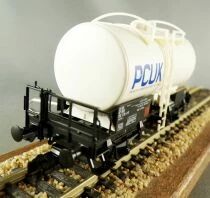Fleischmann 955410 F Ho Sncf Wagon Citerne PCUK 2 Essieux Blanc 23 87 736 5 011-0 Neuf Boite