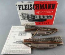 Fleischmann Piccolo 9141 Ech N Paire Aiguillages Électriques Droite 9173 + Gauche 9172 Neuf Boite