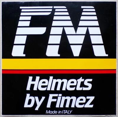 FM Helmets by Fimez - Motoccycle - Vintage Sticker 22x22cm 8.66x866\'\'