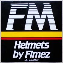 FM Helmets by Fimez Casque - Moto - Autocollant Vintage 22x22cm