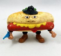 Food Fighters - Mattel - Mean Weener / Hot Dog Chief (loose)