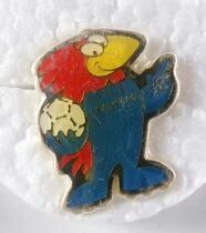 Football - Coupe du Monde Fifa France 1998 - Pin\'s Footix Ballon en Main - Neuf Blister