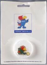 Football - Fifa World Cup France 98 - Pin\'s Footix Ball at Foot - Mint on Card)