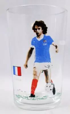 Football - Verre Promo Foot 1982 - Dominique Rocheteau (Coupe du Monde Espagne 1982)