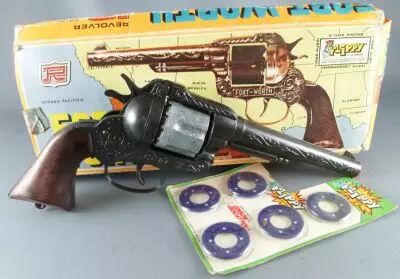 Fort Worth Pistolet � amorces \ Flippy\  - R Italie 140 R�f 125 - Neuf Boite