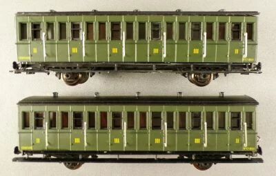 Fradis Ho Sncf Petite Ceinture 2 Voitures 2�me/3�me classe 2 Essieux � Porti�res Lat�rales & Marchepieds B2 C4 853 Proche Neuf n