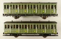 Fradis Ho Sncf Petite Ceinture 2 Voitures 2&egrave;me/3&egrave;me classe 2 Essieux &agrave; Porti&egrave;res Lat&eacute;rales & Marchepieds B2 C4 853 Proche Neuf n