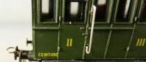 Fradis Ho Sncf Petite Ceinture 2 Voitures 2&egrave;me/3&egrave;me classe 2 Essieux &agrave; Porti&egrave;res Lat&eacute;rales & Marchepieds B2 C4 853 Proche Neuf n