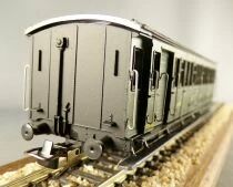 Fradis Ho Sncf Petite Ceinture Fourgon/ 3&egrave;me Classe 2 Essieux &agrave; Porti&egrave;res Lat&eacute;rales & Marchepieds C4 Df 166 Proche Neuf sans Boi