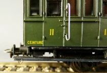 Fradis Ho Sncf Petite Ceinture Voiture 2&egrave;me/3&egrave;me classe 2 Essieux &agrave; Porti&egrave;res Lat&eacute;rales & Marchepieds B2 C4 853 Proche Neuf sans