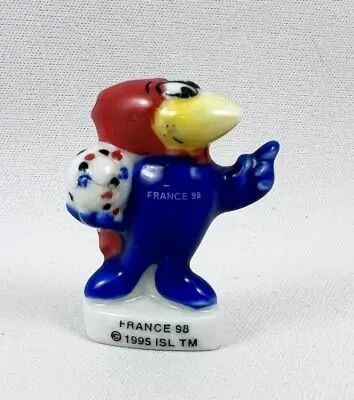 France 1998 - F�ve en Porcelaine - Footix (mascotte Coupe du Monde de Football)