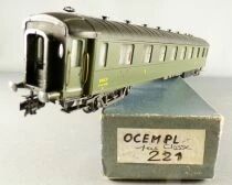 France Trains 221 Ho Sncf Voiture Ocem Paroi Lisse 1&egrave;re Classe A8 myfi 4386 Vert Epoque III Neuve Boite