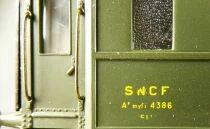 France Trains 221 Ho Sncf Voiture Ocem Paroi Lisse 1&egrave;re Classe A8 myfi 4386 Vert Epoque III Neuve Boite