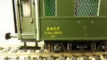 France Trains 224 Ho Sncf Voiture Mixte 3&egrave;me Classe/Fourgon C5D myi 44073 Vert Epoque III Neuve Boite