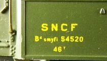 France Trains 225 Ho Sncf 2nd Class Car/Bar B4 s myfi 54520 Green Era III Mint in Box