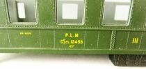 France Trains 257K Ho Plm Voiture Ocem R A Dyle et Bacalan 3&egrave;me Classe C11 yfi 12458 Vert Kit Boite