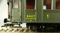 France Trains 263 Ho Sncf Ocem Exposed Rivets1st Class A10/2c10/2 myfi 590 Coach Green Era III Mint in Box