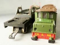 France Trains 51 Ho Po Electric Locomotive 2D2 E 516 Green/Brown Era II Motorized Model Kit Mint in Box