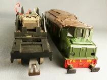 France Trains 51 Ho Po Locomotive Electrique 2D2 E 516 Vert/Marron Epoque II Kit &agrave; Assembler Neuve Boite