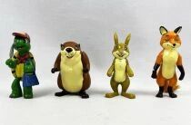 Franklin the Turtle - Lollipop Stand Figures - Franklin, Beaver, Rabbit & Fox