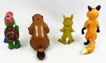 Franklin the Turtle - Lollipop Stand Figures - Franklin, Beaver, Rabbit & Fox