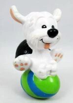 Fred & Samson (Samson en Gert) - Figurine PVC - Samson sur un oeuf de P&acirc;ques - G. Verhulst 1990