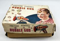 Friction Powered Bubble Gun - Vintage Tin Toy (Daiya 1960\'s)