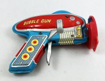 Friction Powered Bubble Gun - Vintage Tin Toy (Daiya 1960\'s)
