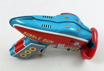 Friction Powered Bubble Gun - Vintage Tin Toy (Daiya 1960\'s)