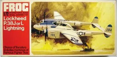 Frog - F186 Lockheed P.38J or L Lightning 1/72�me