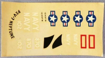 Frog 386P - D�calcos pour Lockheed P2V-7 Neptune 1/72