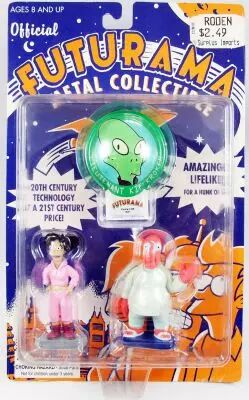 Futurama - Rocket USA - figurines m�tal Amy Wong & Dr. Zoidberg
