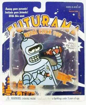 Futurama - Rocket USA - Metal Click Toy Bender