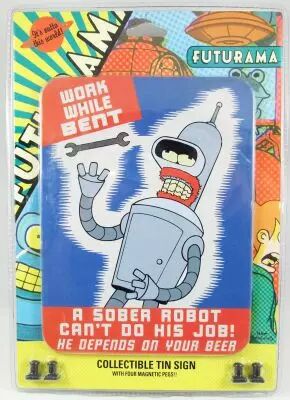 Futurama - Rocket USA - Pancarte murale m�tallique \ Bent\ 