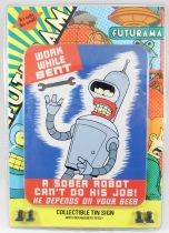 Futurama - Rocket USA - Pancarte murale métallique \ Bent\ 