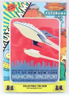 Futurama - Rocket USA - Pancarte murale m�tallique \ New York\ 