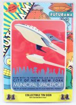 Futurama - Rocket USA - Pancarte murale métallique \ New York\ 