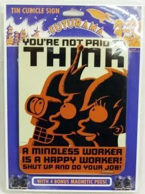Futurama - Rocket USA - Pancarte murale m�tallique