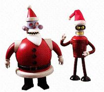 Futurama - Toynami - Santa Bender & Robot Santa (2008 Convention Exclusive)