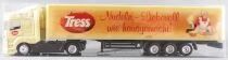 Gabotex Ho 1/87 Camion Mercedes-Benz Actros Cr&egrave;me & Remorque Pates Tress Neuf en Boite